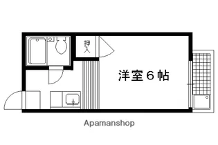 花園橋ハイツ【203号室】の間取り