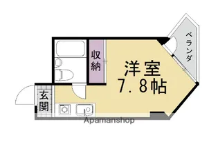 ハイツウエストロード【204号室】の間取り