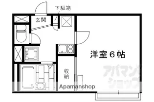 レオパレスバンブー雅【105号室】の間取り