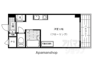 パインフィールド上賀茂【105号室】の間取り