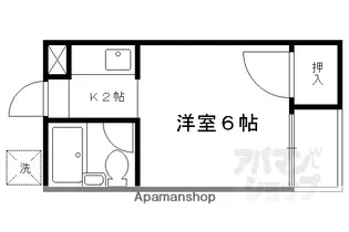 ハイツ高畠【5号室】の間取り