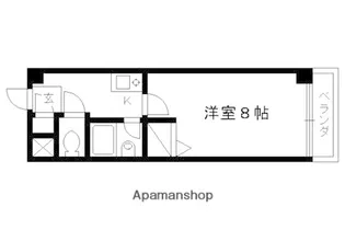 サンリーベ衣笠【306号室】の間取り