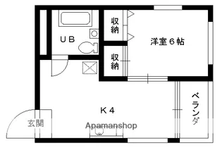 サニーヴィラ洛北【3-B号室】の間取り