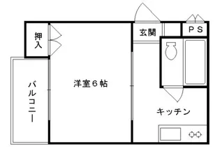 コートハウス紫明【301号室】の間取り