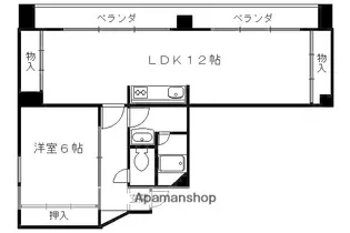 リアライズ衣笠【208RV号室】の間取り