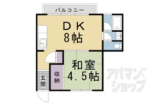 北川会館【501号室】の間取り