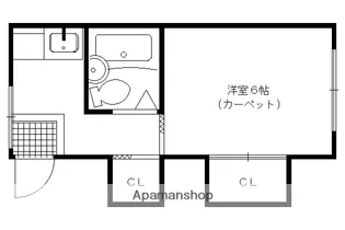 たつみ2号棟【7号室】の間取り