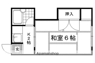 たつみ3号棟【4号室】の間取り
