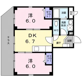 STELLA ALPINA【1階】の間取り