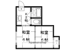 錦山ハイム【101号室】の間取り
