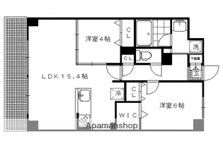 ザ・グレース京都岡崎【1階】の間取り