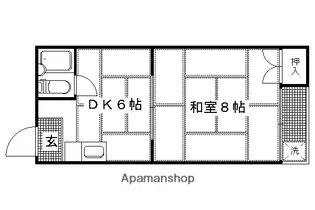 コーポホワイト【8号室】の間取り