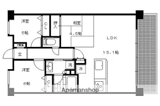 ザ・京都レジデンス岡崎【503号室】の間取り