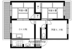 ガーデンハイツ花園【105号室】の間取り
