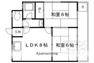 第二京洛【103号室】の間取り