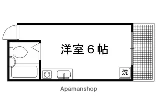 CARL VILLA 茶山【201号室】の間取り