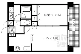 プレサンス京大南【0604号室】の間取り