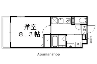 セレッソ長者町【306号室】の間取り