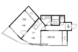 酒井産業ビル【3F号室】の間取り