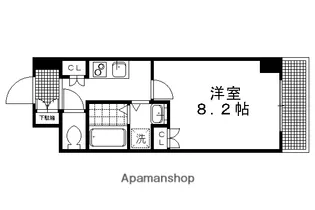 ボヌール華 西陣【602号室】の間取り