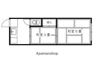 第二青山荘【207号室】の間取り