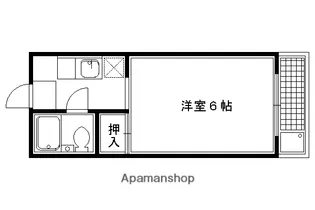 ハイツ庵野【202号室】の間取り