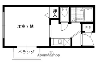 ヴィヨーム京都御所東【201号室】の間取り