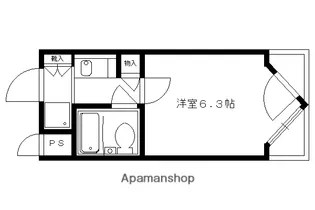 DETOMー1鴨川【303RV号室】の間取り