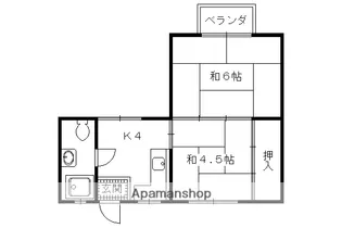 三宅ハイツ【203号室】の間取り