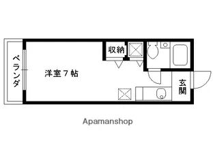 セジュール高見【202号室】の間取り