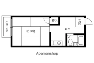 ファーストコーポ白川【305号室】の間取り