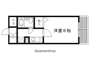 フレックス高野【105号室】の間取り