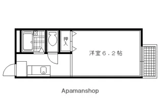 グリーンキャンパス北白川【205号室】の間取り