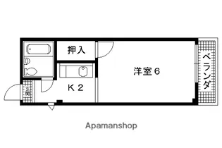 メゾン大山【201号室】の間取り