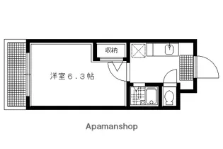 ハイポジション銀閣寺【205号室】の間取り