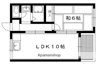 SAMSQUARE宝ヶ池【4階】の間取り