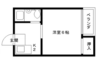 新山荘【108号室】の間取り