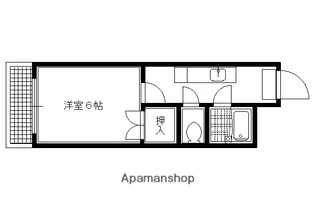 マーキュリー北白川【103号室】の間取り