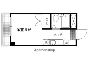 アメニティ聖護院【101号室】の間取り