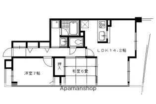 【分譲】グランドメゾン修学院1番館【207号室】の間取り