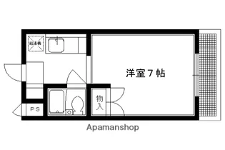 1Kの間取り画像