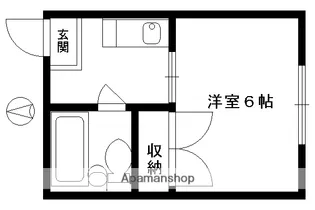 ハイツ中村【南棟201号室】の間取り