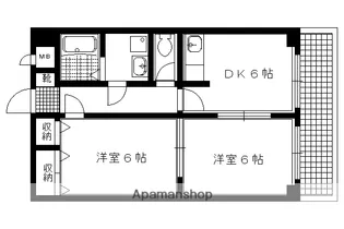 パークサイド岡崎【503号室】の間取り