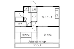 上阿達谷口マンション【102号室】の間取り