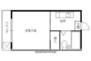 叡山荘【405号室】の間取り