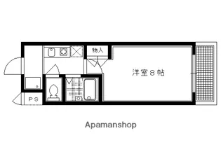 ラグーナ宝ヶ池【105号室】の間取り