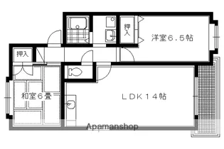 メゾン・ル・トゥール南修学院【1階】の間取り