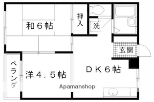 メゾン山中【1階】の間取り
