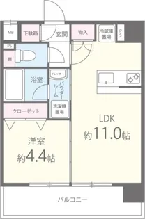 京まちなか湖月【502号室】の間取り