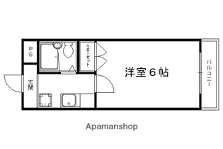 衣笠ホワイトハイム【201号室】の間取り